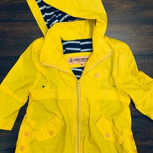 Yellow rain jacket girls size 18 months